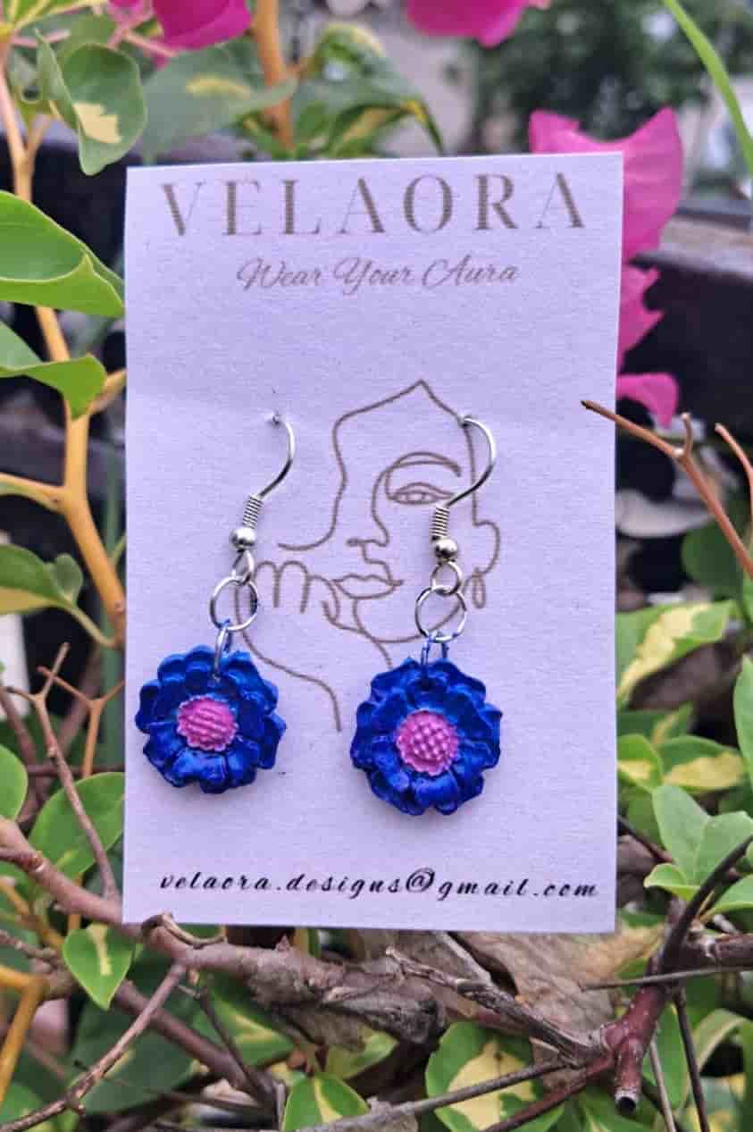 Electric Bloom Drops by Velaora Jewels
